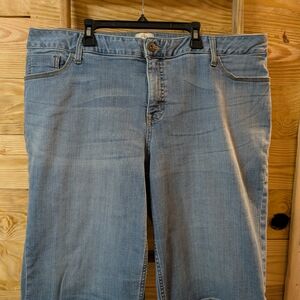 St. John's Bay Denim Blue Women's Bermudas